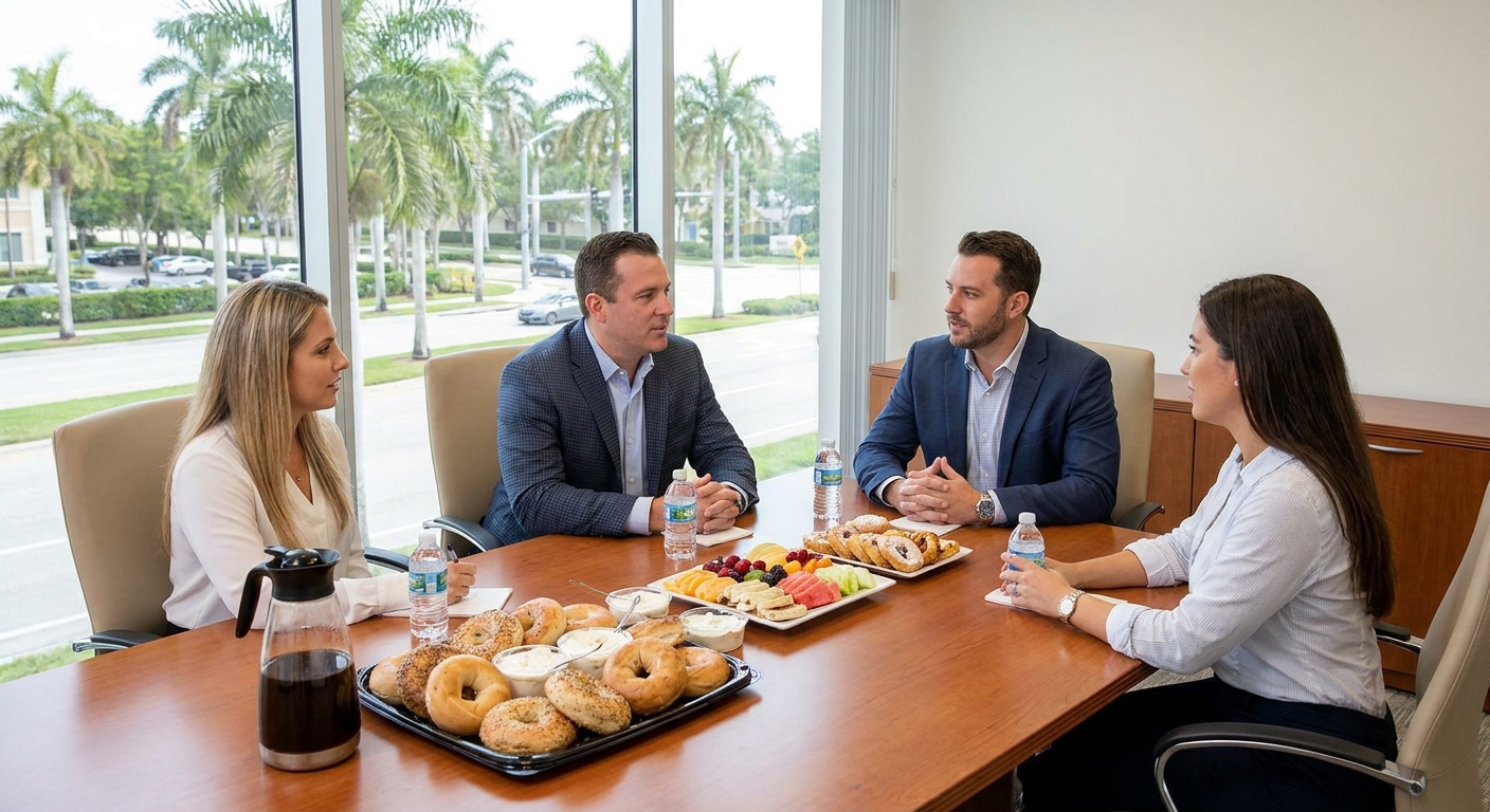 Do You Order Catering for Small Office Meetings in Boca Raton?