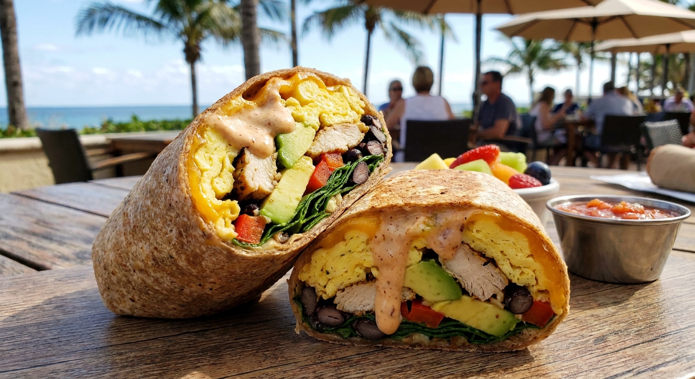What Makes a Breakfast Wrap Filling in Boca Raton?