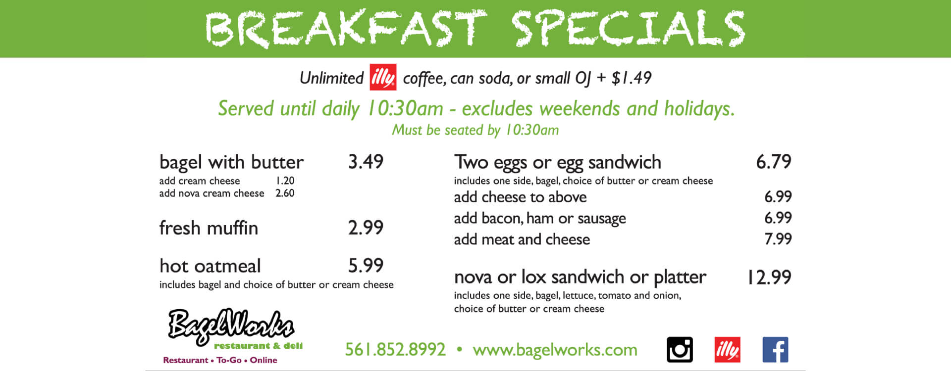 Breakfast Specials Slider New One