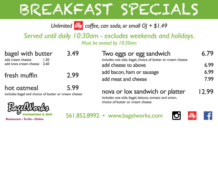 Breakfast Specials Slider New One