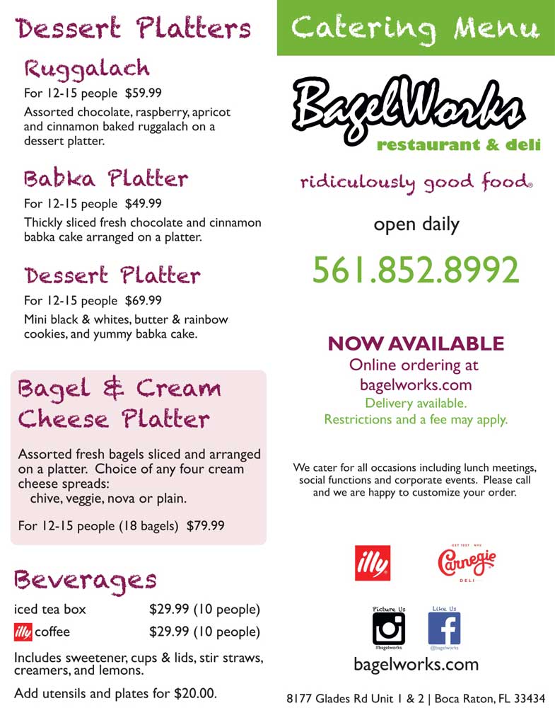 bagelworks menu