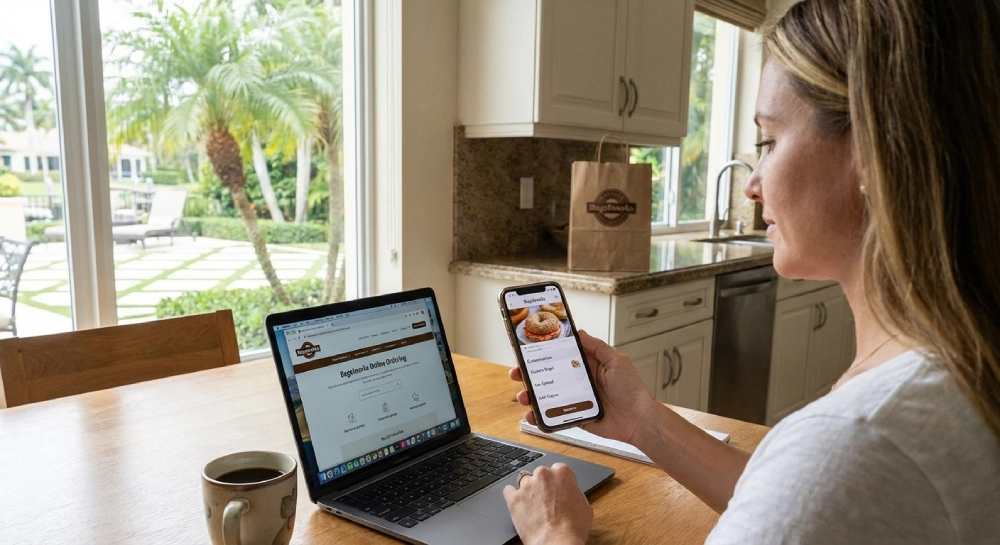 How Boca Raton Residents Order Their Breakfast Bagels Online