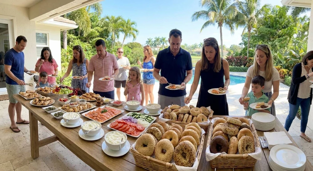 Bagel catering is a weekend favorite in Boca Raton because it is convenient, customizable, and perfect for gatherings