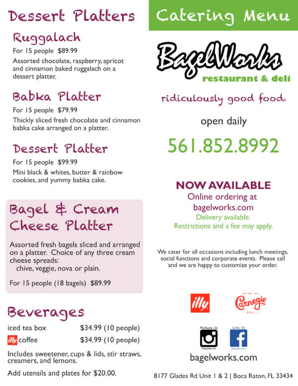 bagelworks menu